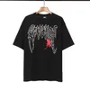 Revenge Summer Mens Designers Tees Футболки из 100% хлопка Модные повседневные пары Футболка с короткими рукавами Удобная мужская женская футболка SMOKE