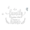 ウォールステッカー家族の家の蝶のコンビネーションミラーステッカー装飾ヘレデラパラハーサーHelados Moule Glace