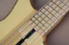 5 strängar Elektrisk basgitarr med Maple Fingerboard, Svart hårdvara, Humbucking Pickup, kan anpassas