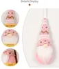 Juldekorationer Santa Faceless Doll Drop Ornaments Stand Dolls Mid-Year Decoration Cotton Pendant Festival Decor Noel Gott Nytt År