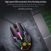 Souris de jeu filaire 1200DPI LED rétro-éclairé USB souris optique ergonomique PC Gamer ordinateur portable jeux