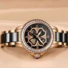 Sunkta mode vrouwen horloges vrouw klok luxe merk jurk keramische quartz sport horloge waterdichte armband horloge geschenk 210517