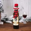 Red Wine Bottle Cover Scarf Hat Christmas Decorations Bar Barware Decor Champagne Wines Covers Festive Supplie LLD11690