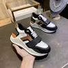 Retro Check Platform Sneakers dla mężczyzn i kobiet-Czarno-białe zamszowe skórzane, masywne trenerzy z odcieniami nowego sezonu i koronkowymi projektami (NO281)