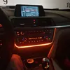 Car Carbon Fiber Radio Trim LED Light otoczenia Drzwi wewnętrzne Panel AC Dekoracyjne dla- 3 serii F30 / F31