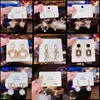 Koreanische ohrring Stil schmuck Frauen 925 Silber Nadel Zirkon Perle Valentinstag Mädchen Geschenk Aussage Ohrringe Großhandel