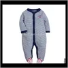 Combinaisons Combinaisonsrompers Vêtements Bébé Enfants Maternité Drop Delivery 2021 Bébé Garçons Combinaison Footies Barboteuses Onesies Manches Longues Born 01 Y I