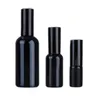 FINE MIST Svart Refillable Pump Spray Flaskor 5ml 10 ml 20 ml 30 ml 50 ml Makeup Parfymglas Tom behållare