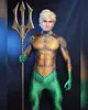 Volwassen Mannen Kinderen Jongen Aquaman Cosplay Jumpsuit Halloween Anime Moive Heperhero Kostuum Zentai Jumpsuit Bodysuit Pak