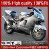 Body di iniezione per kawasaki ninja zx1200 zx 12r 1200cc 1200 cc 02 03 04 05 06 3no.49 zx 12 r zx1200c zx12r 02-06 zx-12r 2002 2002 2004 2004 2005 2006 oem eem kit glossy silvery