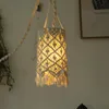 Lamp Covers & Shades Bedroom Eye Protection Handwoven Light Cover Bohemian Style Pendant Shade Comfortable Knitting Lampshade For Entrance H