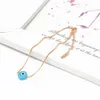 S2333 Fashion Jewelry Turkish Symbol Evil Eye Bracelet Resin Blue Eyes Bead Chain Bracelets