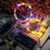 LED Christmas wave ball battery copper wire lamp 3M colorful 2023