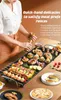 Pans Household Electric Teppanyaki Grill Pan Nonstick Barbecue Smokeless Korean Indoor Machin2153813