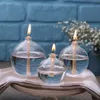 Small Glass Oil Lamp Set of 3 - Glass Art Candle Gas Lamp Living Room Decoration Thanksgiving Decoration Romantic Night Light 210702