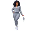 Women Tracksuits Two Piece Set Designer Autumn And Winter Suits Standing Collar Zipper Sweater Yoga Pants Outfit With Mask Sportwear