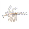 Hair Clips & Barrettes Jewelry Bridal Crystal Beads Hairpin Comb Aessories Flower Stick Wedding Xx9C Drop Delivery 2021 C7Zxi