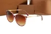 Роскошные дизайнерские солнцезащитные очки Brown Mirorr Design Женские солнцезащитные очки UV400 Защитные очки для вождения для мужчин с коробкой