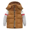 Filles garçons gilets à capuche vêtements d'école pour enfants vêtements parent-enfant hiver bébé enfants gilet vêtements d'extérieur veste chaude 211203