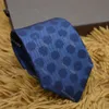 Men's Letter Tie Silk Necktie black blue Jacquard Party Wedding Business Woven Fashion Design with box G898