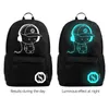 Super Cool Luminous Boys and Girls Backpack USB Charging School Bags Anime Fashion Unisex Backpack Teenager men Travel bag 211013