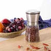 6.5 * 13.5cm Manual Pepper Mills Grinder 160ml Rostfritt stål Salt Muller Hem Spice Sauce Pepper Grinders Köksredskap Cyz3166