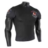 Tissu extensible noir fitness sports t-shirt féroce MMA maillots de boxe tigre muay thai rashguard jiu jitsu sauna costume roi boxe 21960763