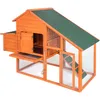 US STOCK TOPMAX Pet De Lapbit Hutch Home Decor Maison de Bois Poulet Coop pour petits animaux (Promotion pour le vendredi noir, prix dure jusqu'à A06