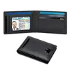 Mini Men's Genuine Leather Business Holder Blocking Anti Theft Ultra Thin Wallets
