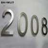 Numeri di porta in acciaio spazzolato da 12 pollici su misura moderni per la decorazione domestica Altro hardware individuale