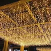 Strings 5M Waterproof Outdoor Light Droop 0.4-0.6m Led Curtain Icicle String Lights Garden Mall Eaves Decorative Fairy