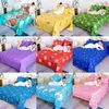 Soft Sanding Bedspread Anti-skip Wedding Bed Skirt Queen King Size Fitted Sheet Cover Double Bed Cover With Pillowcase F0149 210420