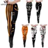 VIP FASHION Kreativität Halloween Schädel Druck Leggings Hosen Sexy Sport Fitness Casual Legging Femme Frauen Kleidung 211204