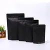 Черная сумка на молнии многоразовая экологически чистая пластиковая сумка для хранения продуктов питания кухня чай специи упаковка встать упаковки пакеты bh5543 tyj