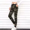 AOSHENG Camouflage Joggers Donna Pantaloni sportivi Harem Camo Pantaloni con coulisse Pantalone Mujer Allentato Casual Donna 210925