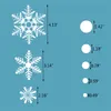 Snöflinga fönster klistermärken dekal elektrostatisk jul klistermärke flyttbar glas dekoration vinter semester nyår snö dekor