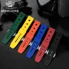 Watch Bands SD2201 SteelDive Design Mannen Diver Official Rubberen Strap Oranje / Zwart / Groen / Blauw / Rood / Geel 20mm / 22mm Breedte Blauwgat