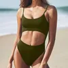 Женские купальные костюмы с одним купальником женски 2021 Толкать монокини бикини купание купание для блюда для пляжа без спинки