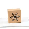 NewChristmas Kraft Paper Peakie подарочные коробки коробки конфеты сумки еда упаковка коробка рождественские вечеринки дети подарок Новый год 10x10x6.3cm lld11350