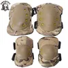 Тактические защитные скобки для защитника на коленях наклонные колодки на локоть набор боевых страстных подушек защитных колодок Multicam Genouillere Sport Q0913