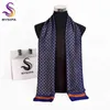 BYSIFA Brand Men Scarves Autumn Winter Fashion Male Warm Navy Blue Long Silk Scarf Cravat High Quality 17030cm 2201042609582