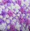 Bruiloftdecoraties Bloemmuur 60x40cm Rose Hydrangea Paneel achtergrond achtergrond voor bruiloftsfeestdecoratiespullen