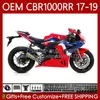 Karosserie + Tank für HONDA OEM CBR1000 CBR 1000 RR Rot blau CC 1000CC CBR1000RR 17 18 19 Karosserie 75Nr. 65 CBR 1000RR 2017 2018 2019 CBR1000CC 17-19 Spritzgussverkleidung