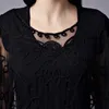 Летняя мода Женщины Batwing Рукава Блузки Свободные Плюс Размер Половая кружевная Рубашка Кардиганская Одежда Blusas 803J 210518