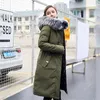 Women's Trench Coats 2022 Arrival Women Winter Jacket Double Two Sides Hooded With Fur Collar Ladies Coat Long Warm Thicken Female Parka