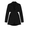 Automne coréen mode costume décontracté manteau femmes mince couleur unie col cranté blazer dames bureau dame travail vêtements d'extérieur 210514