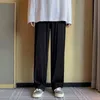 Męskie spodnie Corduroy Harajuku Styl Letnie Cienkie Luźne Proste Casual Mopiący Spodnie