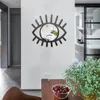 Party Favor 3D Eye Shaped Lustro samoprzylepne akrylowe naklejki salon Dekoracja domowa cienka889