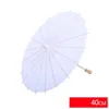 20cm 30cm 40cm 60cm 84cm Diameter DIY Bamboo Paint Umbrella Blank White Paper Parasol Child Childeren Drawing umbrellas5942528