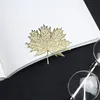Bookmark Creative Retro Golden Hollow Sycamore Leaves Design Metal For Books School Students Vintage Bookmarks